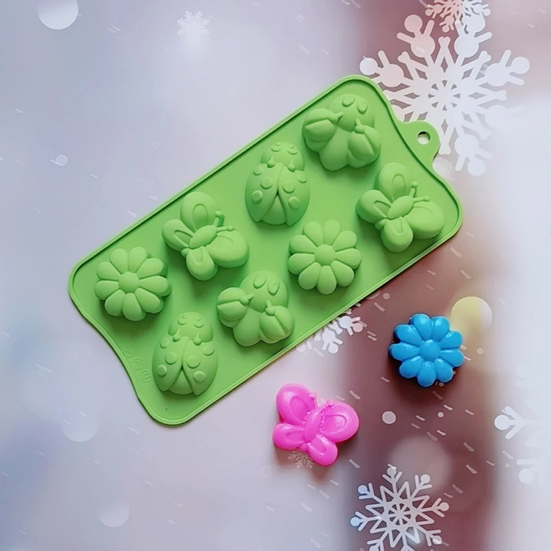 Silicone Baking Tools Insect/Bee/ Butterfly Shape Cake Mold Silicone Mold Candy gallery
