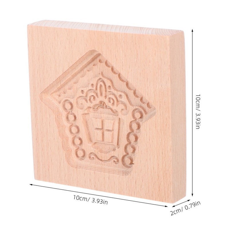 Carved Wooden Cookie Mold Christmas DIY Cutter Embossing Cookies gallery