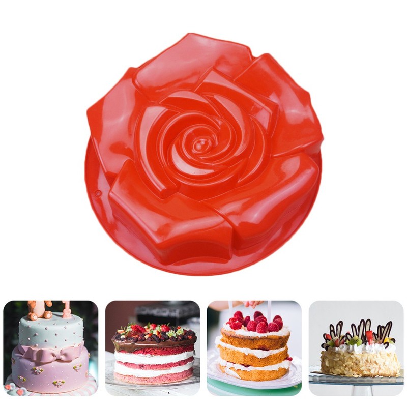 Rose Shape Cake Mold Creative Silicone Mould Practical Baking Mold Mold gallery
