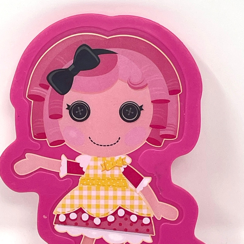 Lalaloopsy Cookie Cutters Set 2 Cake Toppers Pink MGA Sew Cute 6" Y2K Decor Toy gallery