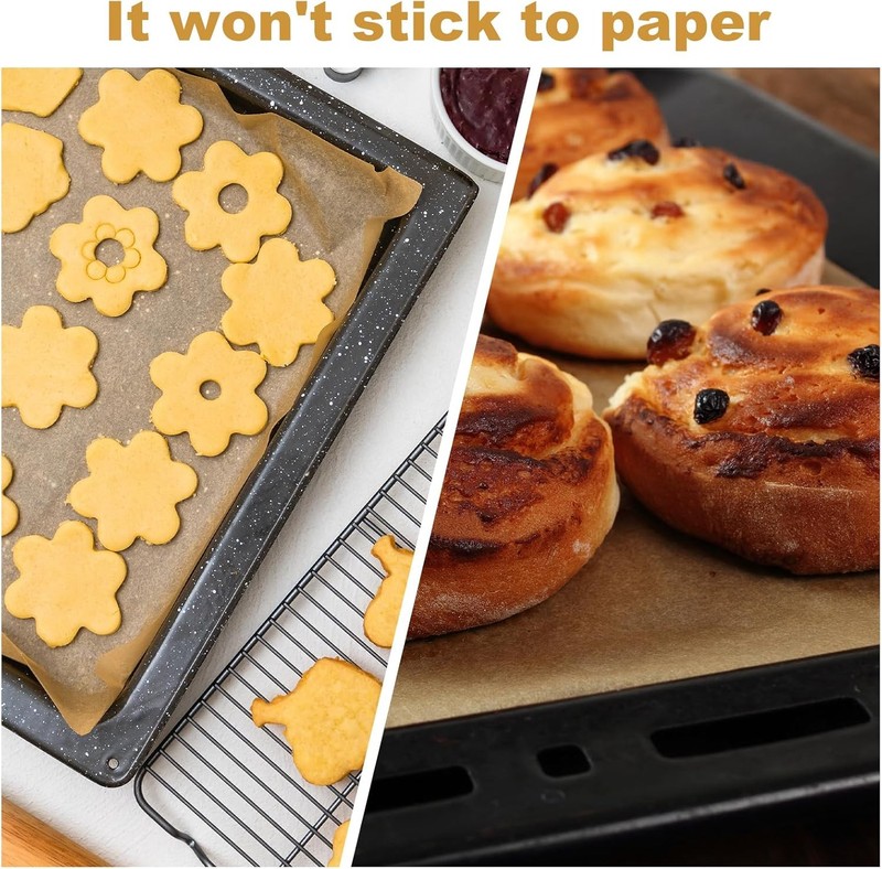 200 PCS Unbleached Parchment Paper 12x16 In – Precut Baking Sheets for Air gallery