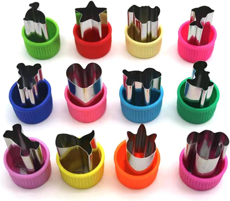 Vegetable Cutter Shapes Set, 12Pcs, Mini Cookie Cutters Set Fruit Cookie Pastry gallery