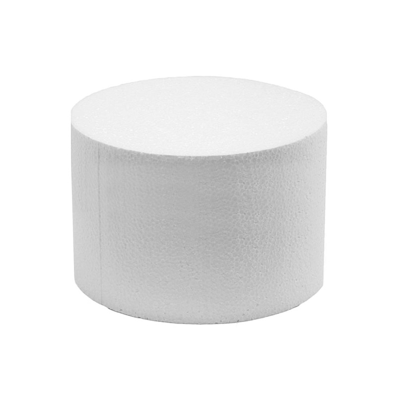 7 x 6 Inch Round Styrofoam Cake Dummy, Fake Cake, Decorating, Display