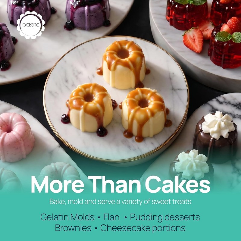 Oven Safe Mini Cake and Jello Mold - 25 Reusable Baking Molds for All Occasions gallery