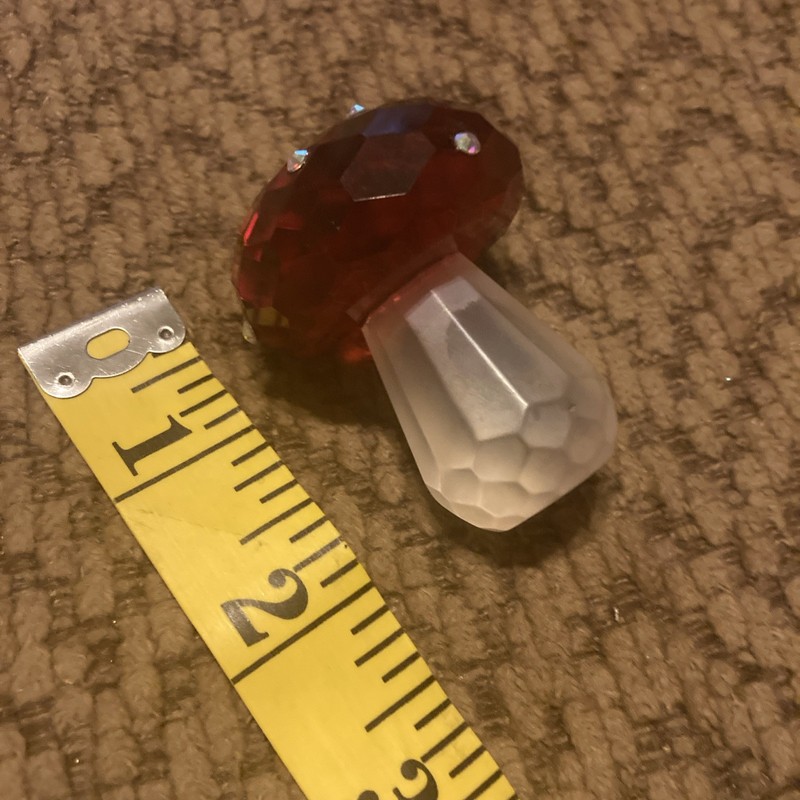 2” mushroom By Simon Design Red And White Nice Sparkle gallery