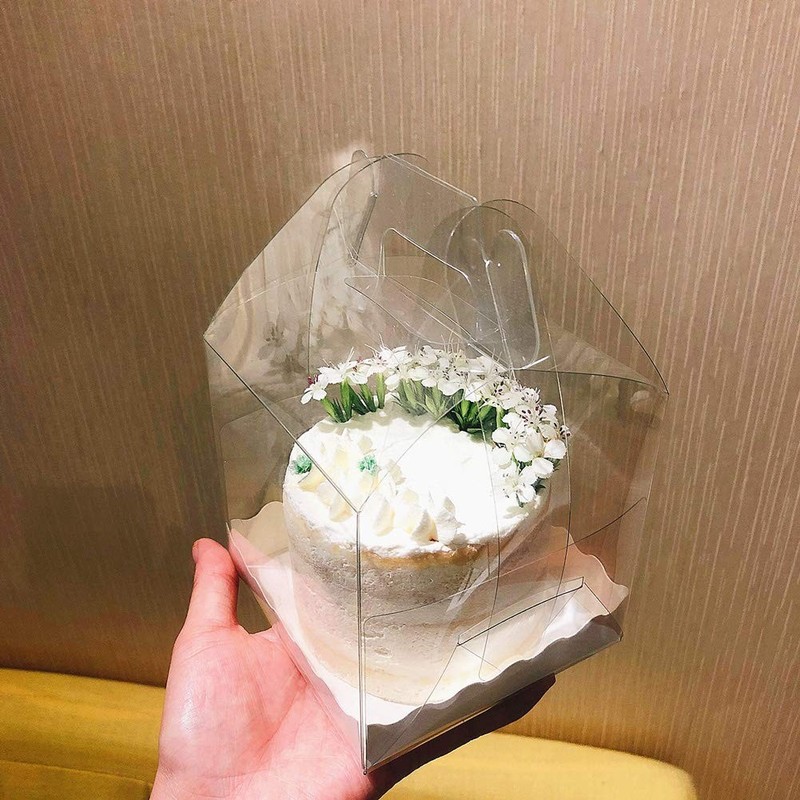 10Pcs Clear Cake Boxes Carrier Packaging for 3/4 Inch Transparent Gift Plastic gallery