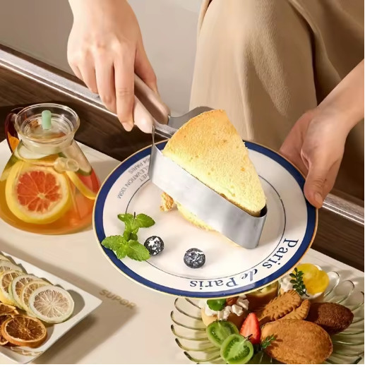 Stainless Steel Cake Slicer Cutter Server - Adjustable Cake Divider Cutting Tool gallery