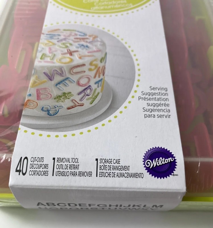 Wilton Alphabet Fondant Cutter Set - Box Set, Brand New, Perfect for Cake Decor! gallery