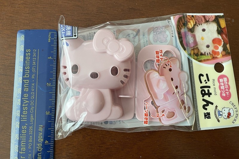 Sanrio Hello Kitty Rice Mold Sushi Bento Japanese Food Cake Pink Plastic Mold gallery