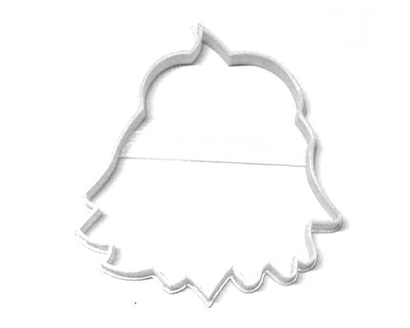 ABOMINABLE SNOWMAN FACE OUTLINE CHRISTMAS CARTOON COOKIE CUTTER USA PR3194