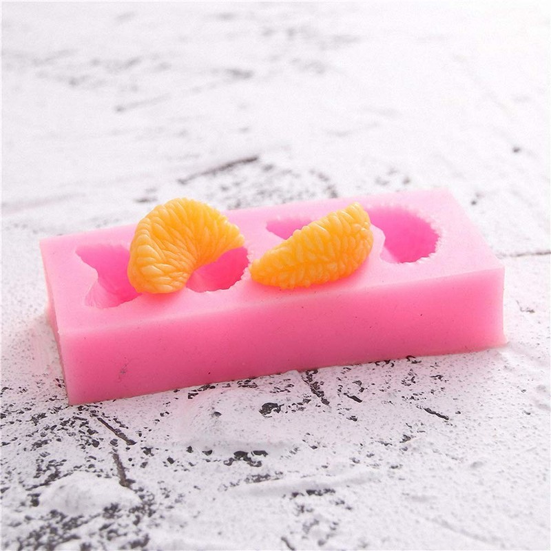 4Pcs Strawberry, Tangerine Segment, Raspberry and Blueberry Fondant Molds, 3D... gallery
