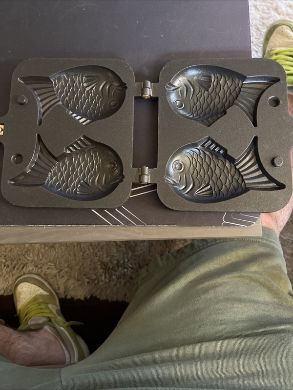 Korea Fish Pancakes Taiyaki Waffle Iron Stove Double Sided Standard Pan gallery