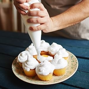 Set of 200 - Anti Burst Piping Bags 12 Inch - Tipless Icing Bags - Durable gallery