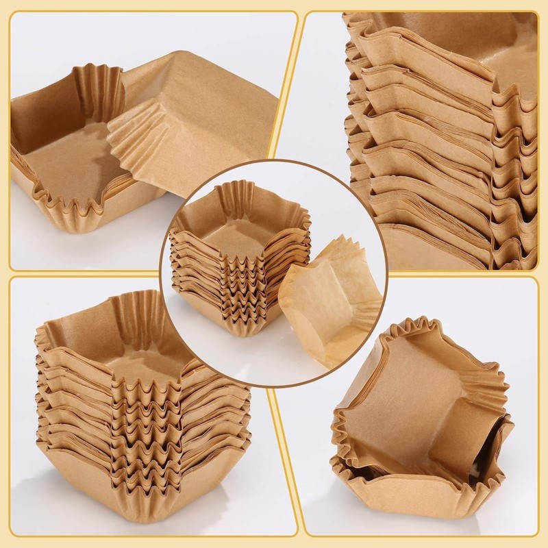 1200 Pcs Square Cupcake Liners 1.77"x1.77" Square Brownie Baking gallery