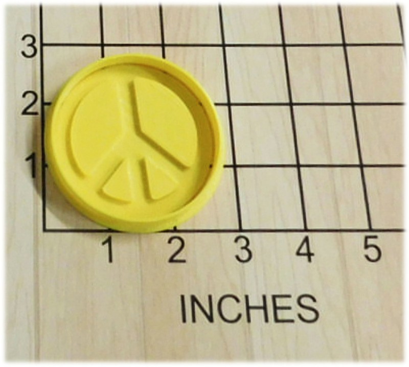 Peace Sign Fondant Cookie Cutter and Stamp #1006