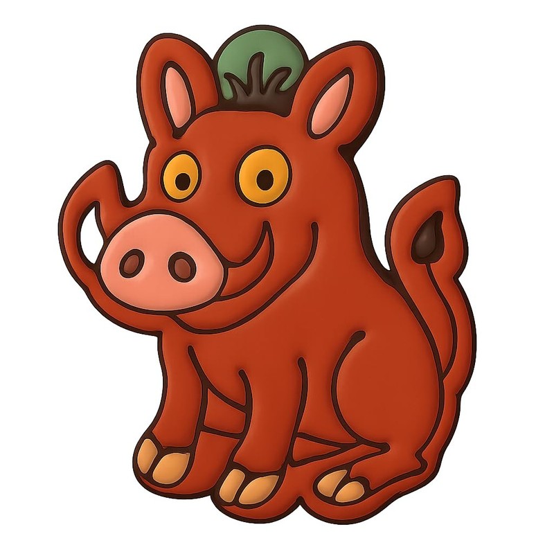 Curious Warthog Cookie Cutter & Stamp, Fondant & Clay - 4x3.2 gallery