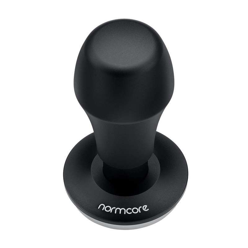 Normcore 53.3mm Coffee Tamper V4.1 with Click Sound Flat Base, Black gallery