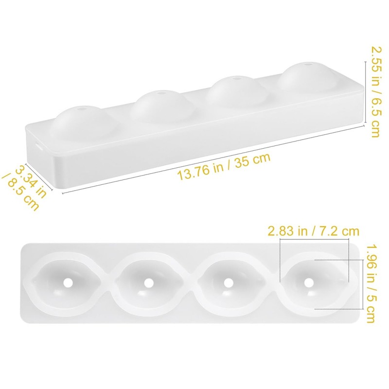 Lemon Shape Silicone Mold, 3D Cake Silicone Lemon Molds for Baking Dessert Je... gallery