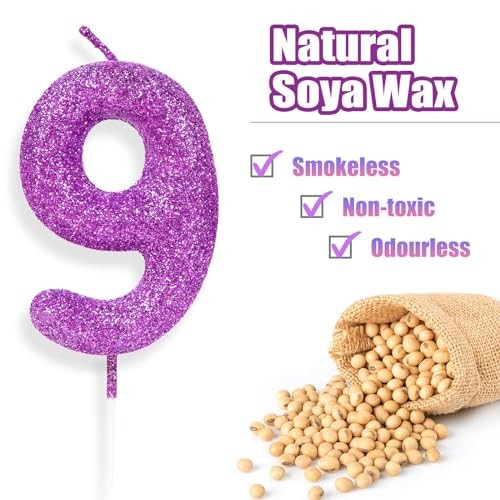 th Glitter Birthday Candles, Purple Pink Birthday Number Candle 30 Pink Purple gallery