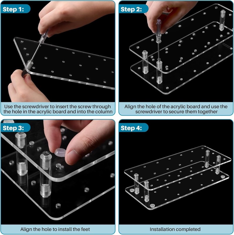Cake Pop Stand, 21 Holes Clear Acrylic Cakepops Display Stand, Transparent Ca... gallery