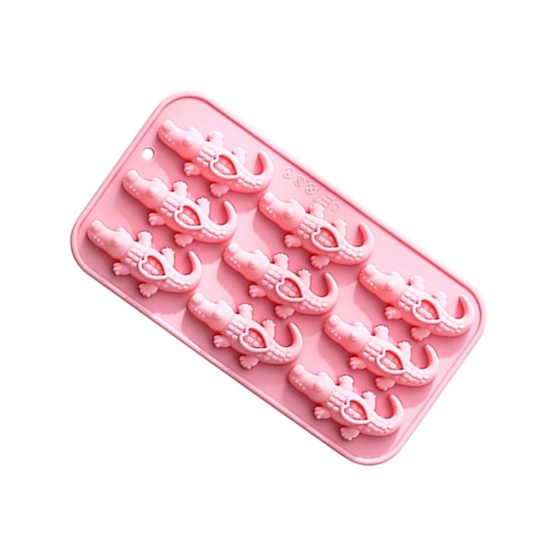 9 Unit Alligator Silicone Baking Mold Nonstick Chocolate Jellies Candy Crafting