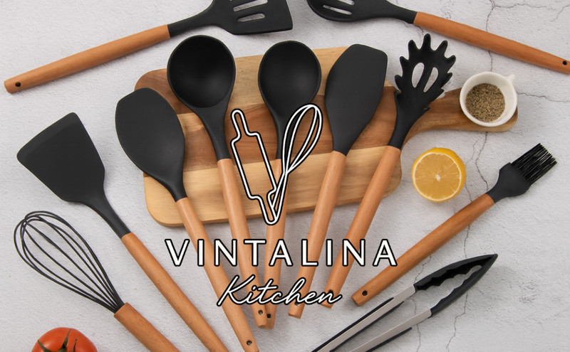 Silicone Cooking Kitchen Utensils Set – ‑Free, Non‑, Non-Sti, gallery