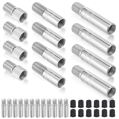 12 PCS Valve Stem Extension Kit, 19/27/39mm Tire Valve Extension, Stainless gallery