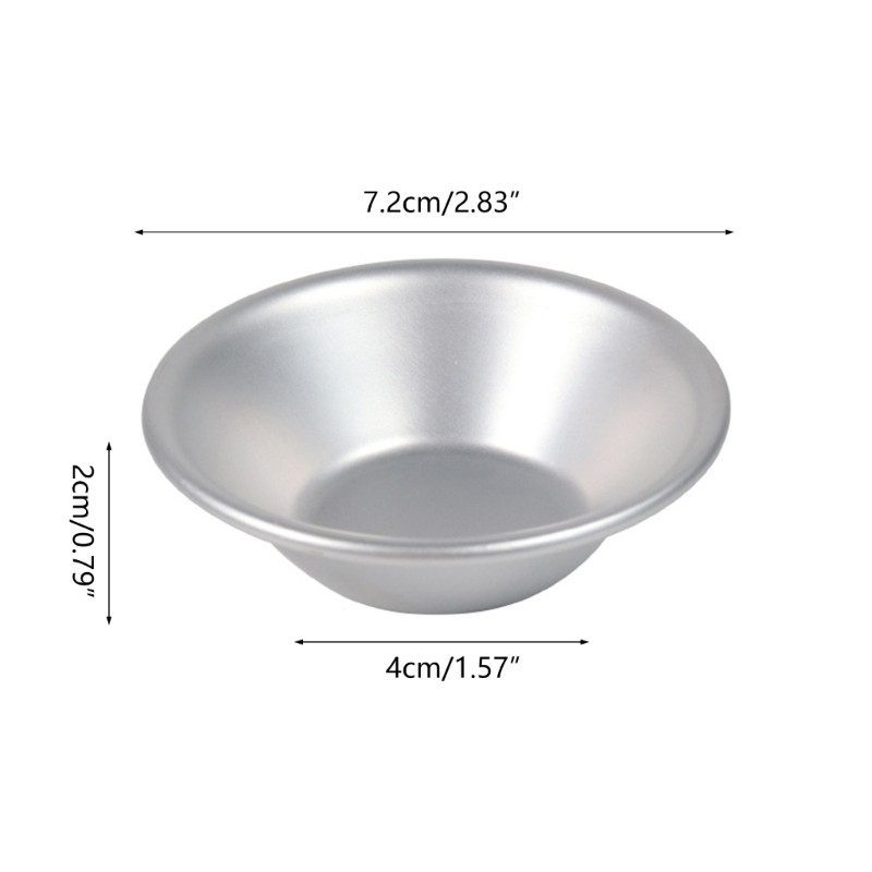 10 PCS Tart Pans Mini Molds Pastry Mold Aluminum Alloy Material Eggs Tart Molds gallery