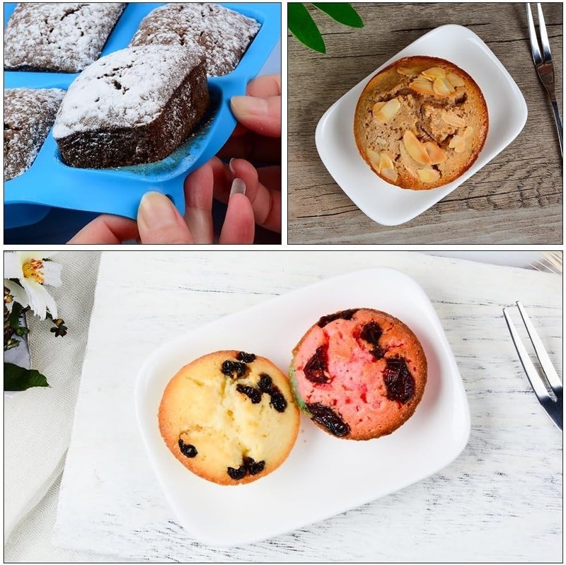 Versatile Silicone Baking Molds - 3-Pack Muffin & Loaf Pan Set for Easy Baking gallery