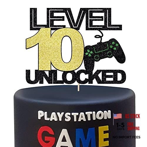 10-Level Unlocked Teenageth Birthday Cake Topper – Official Decoration