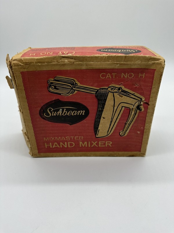 Vintage Sunbeam Mixmaster Hand Mixer Cat. No. H Tested. 3 Speed gallery
