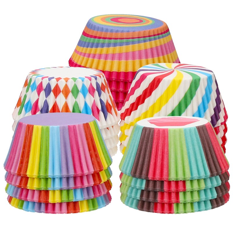 500 Pcs Cake Tray Mini Cakecup Liners Muffin Papers Baking Cups Cupcake Cases gallery