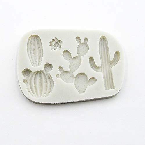 5-Cavity Cactus Silicone Fondant Mold Cacti Sugarcraft Chocolate Candy Mold gallery