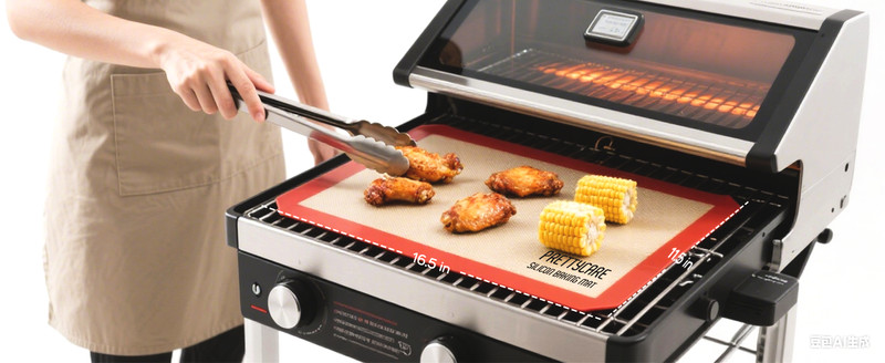 Silicone Baking Mat Set by (2 Half Sheet and 1 Quarter Sheet) Non Stick Cookie gallery