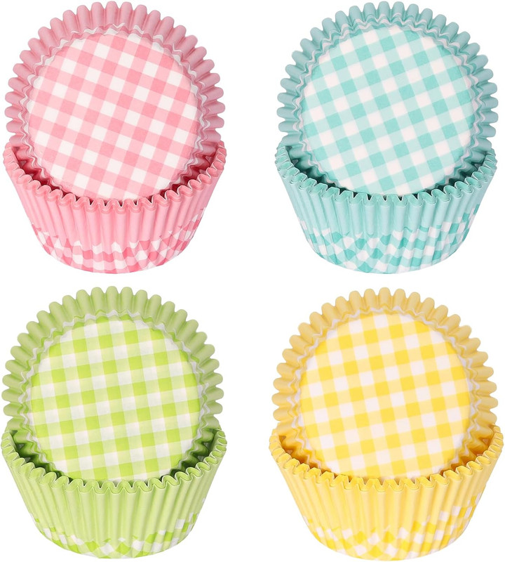 Standard Cupcake Liners 100 Pack, Colorful Paper Baking Cups Food Grade Disposab gallery