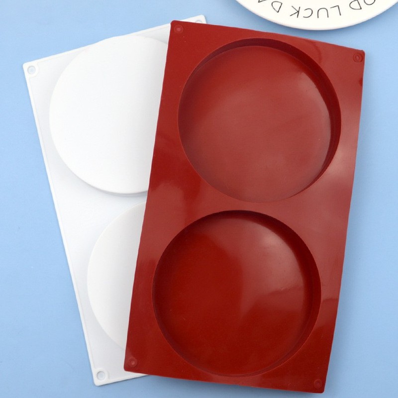 2pcs 2-in-a-row silicone cake mold, chocolate biscuit mold DIY Baking Tools