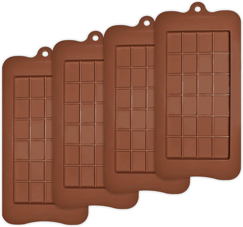 Chocolate Molds Set of 4 Food Grade Non-Stick Silicone Choco Break-Apart Molds gallery