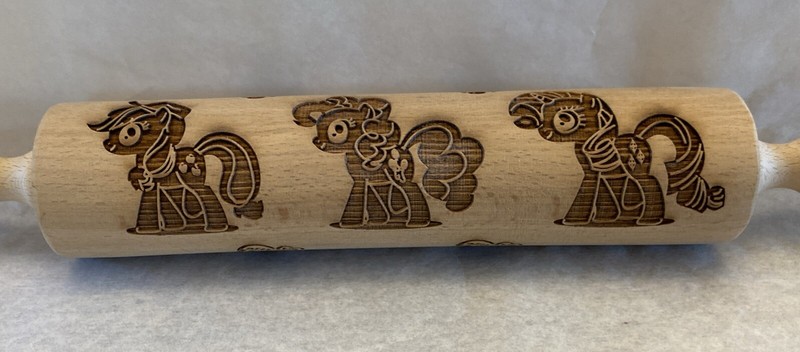 Embossed Laser Cut Rolling Pin My Little Pony Kawaii gallery
