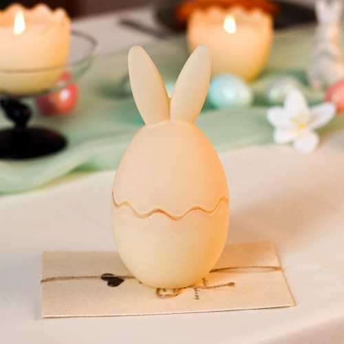Vanilla Scented Candle, Bunny Spring Home Decor, Indoor Vanilla Bunny Candle gallery