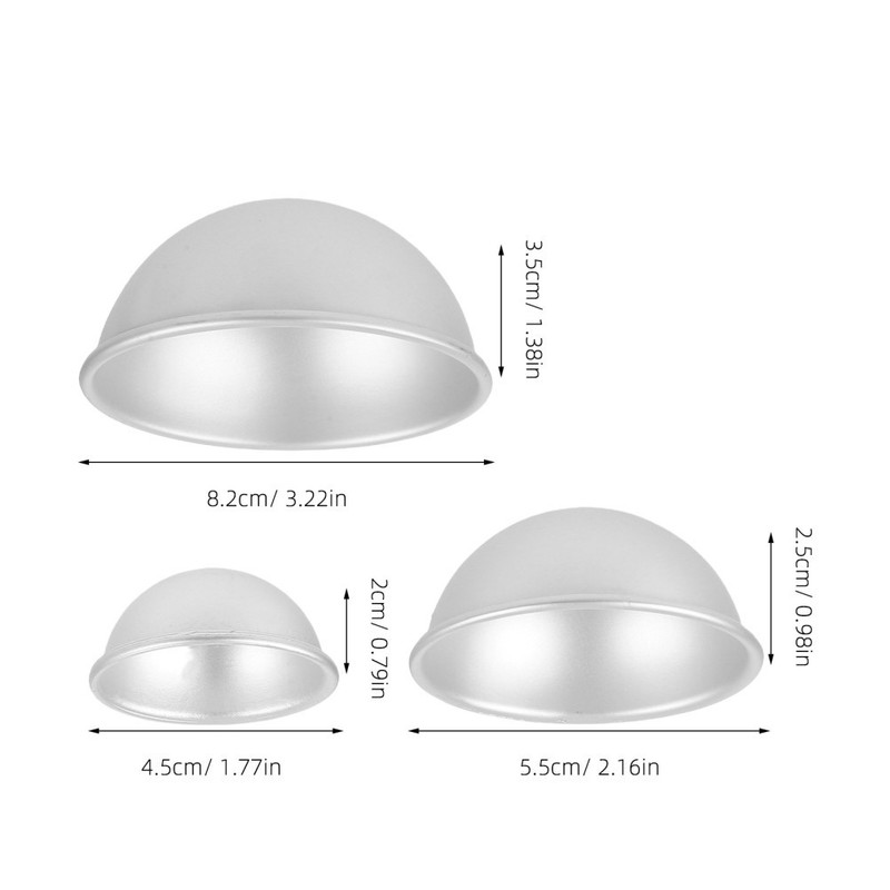 6Pcs Nonstick Baking Mold Silver Aluminum Alloy For Diy Crafts And Soap Making gallery