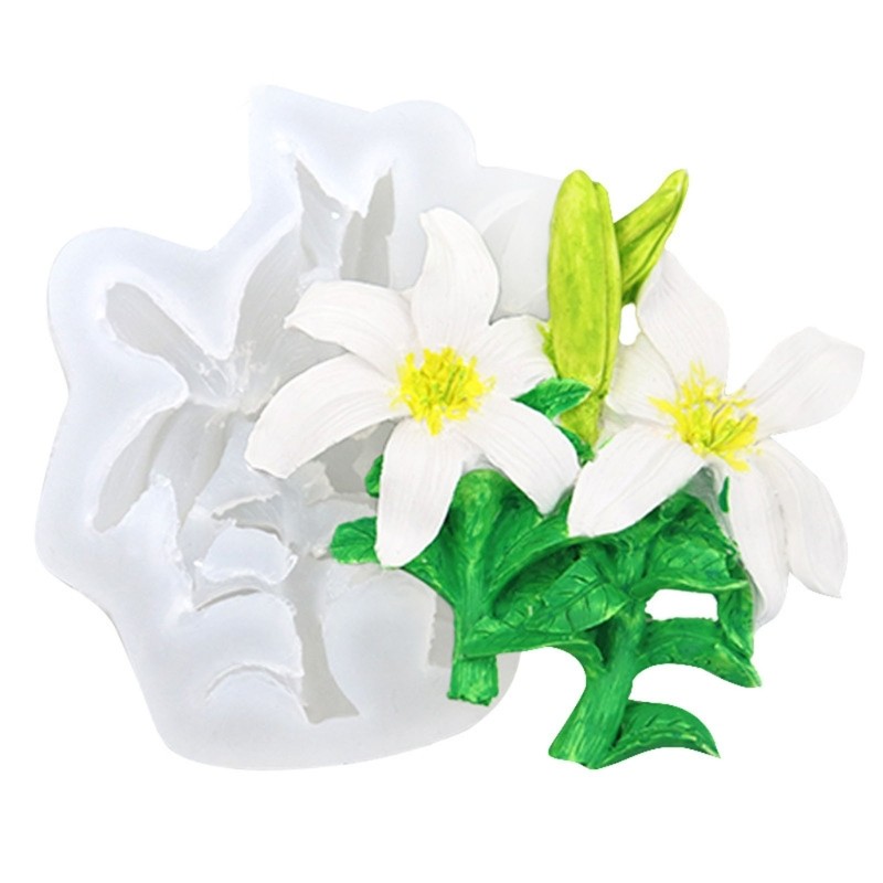 Fondant Moulds Candy Molds Silicone Material Flower Shaped Gift for Baking Lover gallery