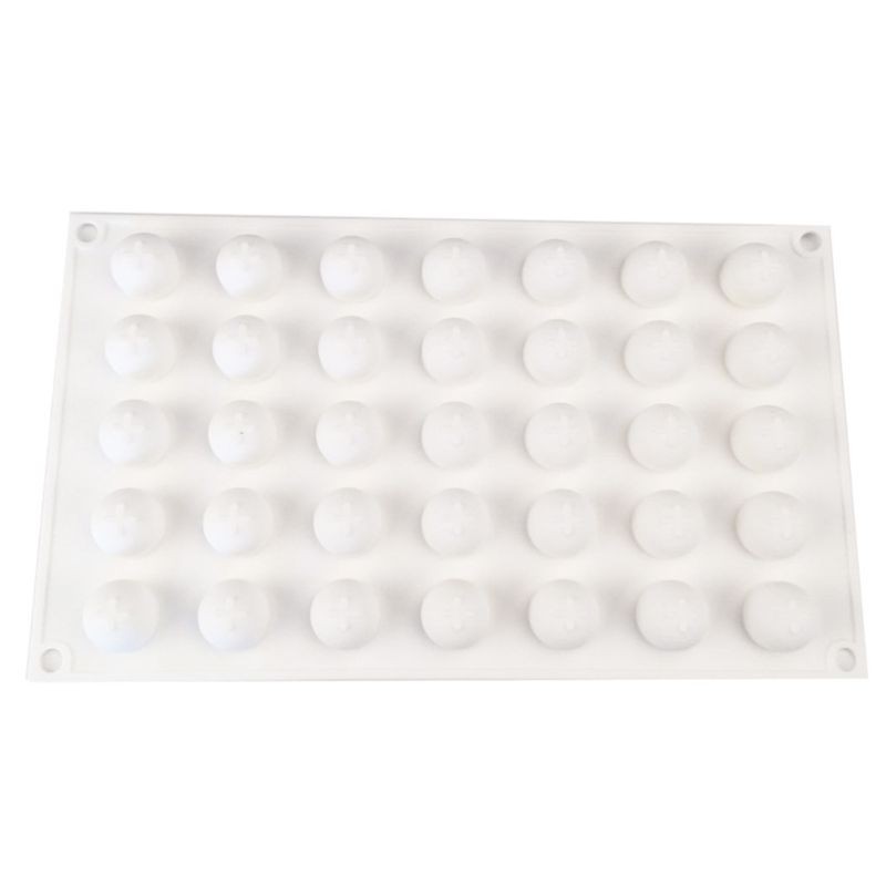 35 Cavity 3D Round Sphere Ball Silicone Mold Cake Decorating Mousse Dessert Past gallery