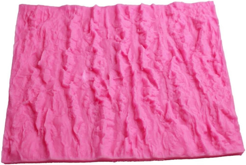 Tree Bark Texture Fondant Impression Lace Mold Silicone Mat gallery