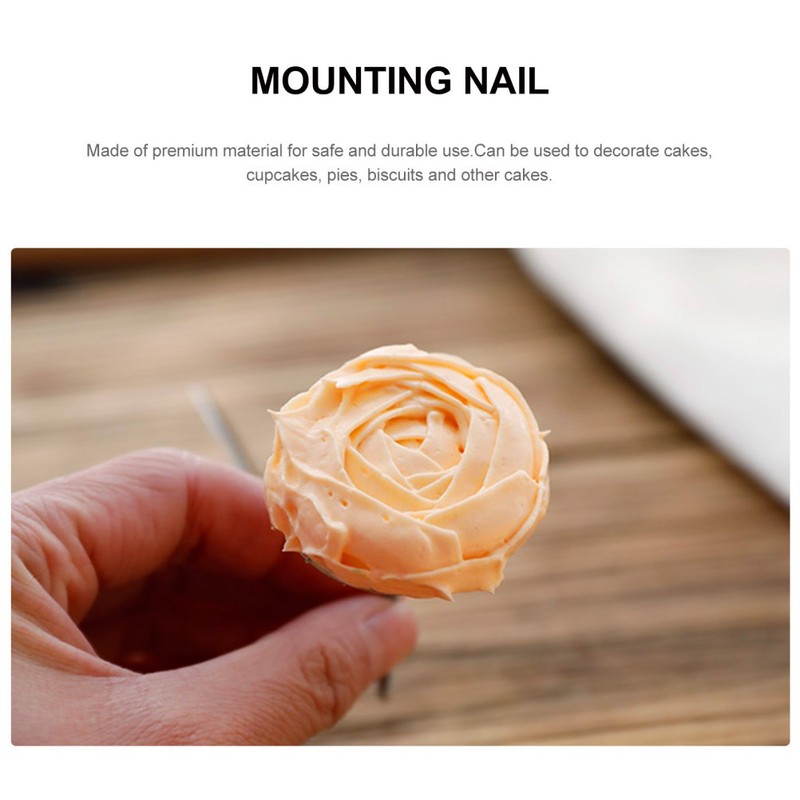 12 Pcs Icing Flower Tools with Baking Nails for Cakes Decoration gallery