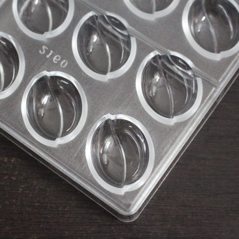 Coffee Bean Shape Polycarbonate Chocolate Bon Bon Mould Truffle Maker 2160 gallery