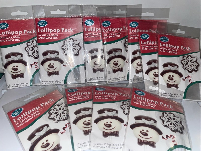 Lollipop pack, 10 sticks, bags ans twist ties