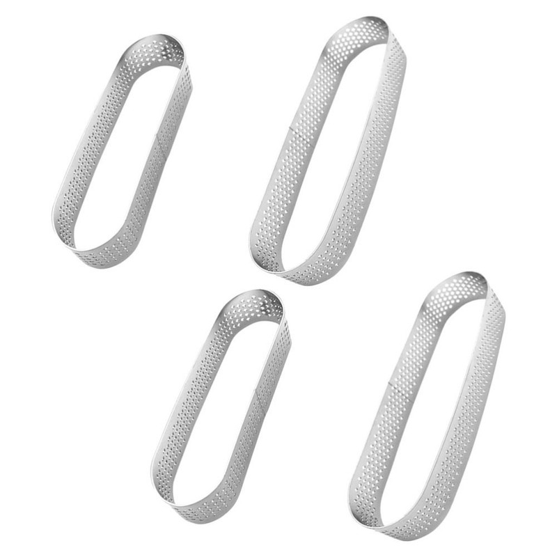 4 PCS Baking Pastries Small Cake Mousse Mold Tart Pan for Kitchen