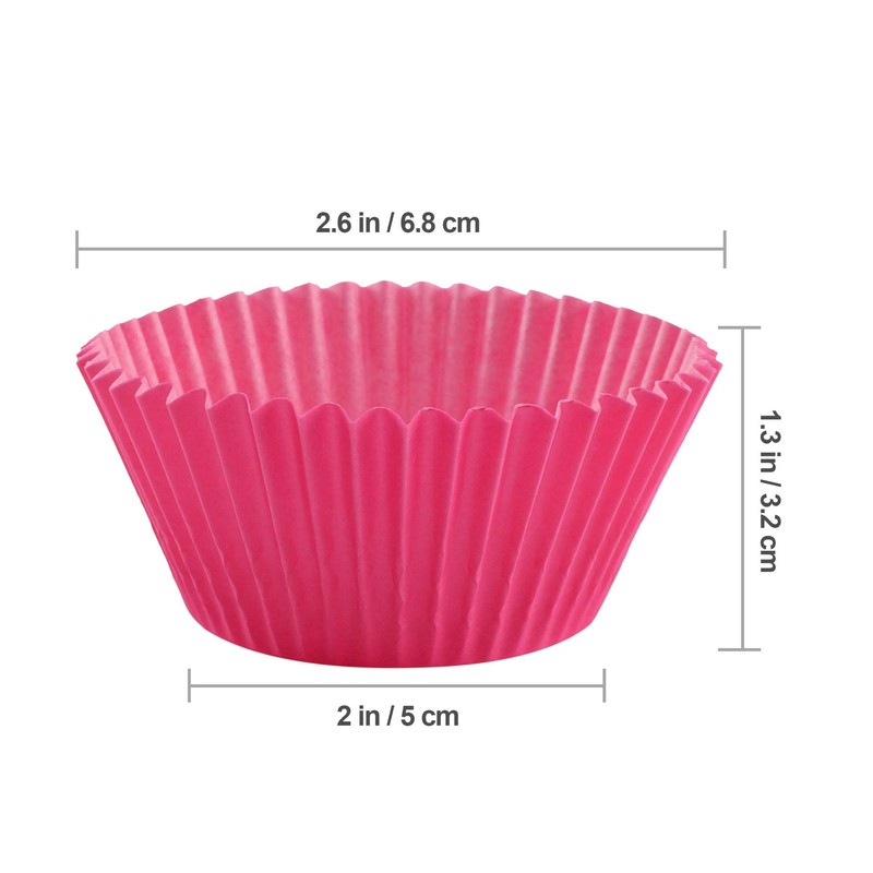 100 PCS Pink Paper Cupcake Liners Wrappers Nonstick Muffin Baking Cups gallery