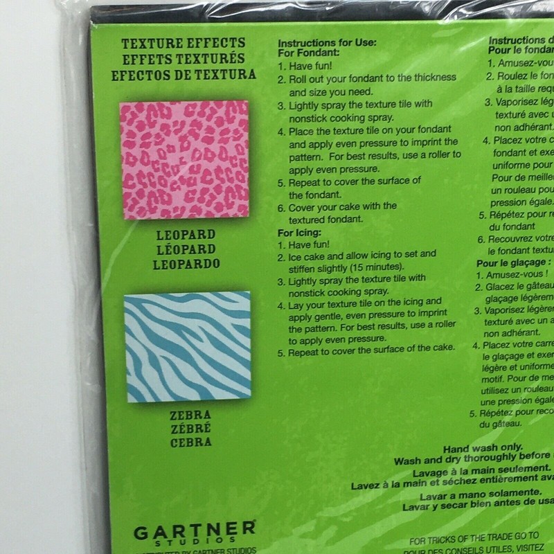 Duff Goldman Texture Tiles Charm Cake City Leopard Zebra Gartner Studios Baking gallery