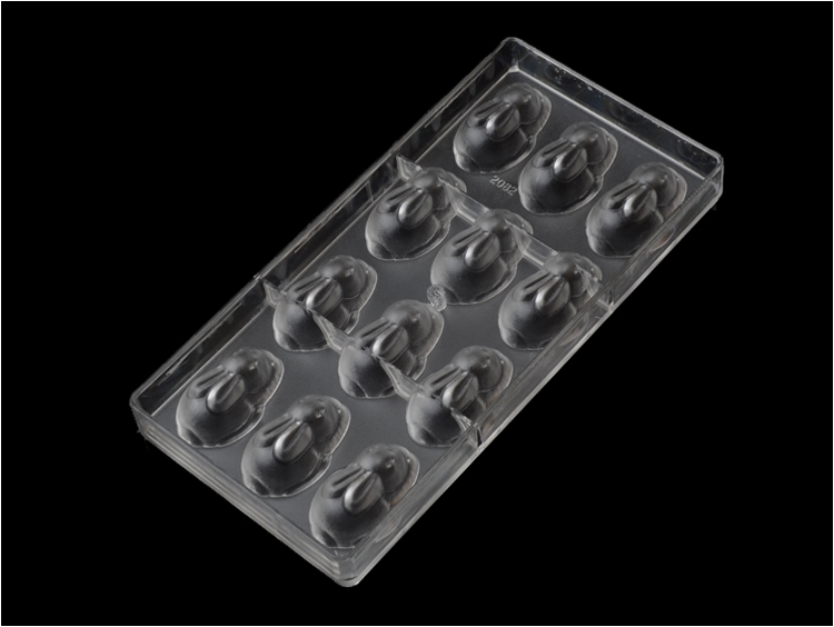 Rabbit Shaped Hard Plastic Polycarbonate PC Chocolate Jelly Mold Candy Mould gallery